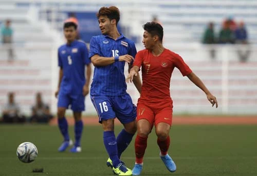 U22 Thái Lan chưa thể có được điểm số đầu tiên ở SEA Games 30. Ảnh: Siamsports.