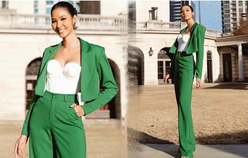 Hoàng Thùy rạng rỡ tới Mỹ dù gặp sự cố phải đóng 2000 USD ở sân bay: Sẵn sàng chinh phục vương miện Miss Universe thôi!