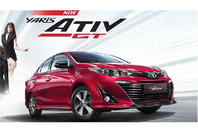 Xe gia re Toyota Yaris Ativ 2020 ra mat ban the thao