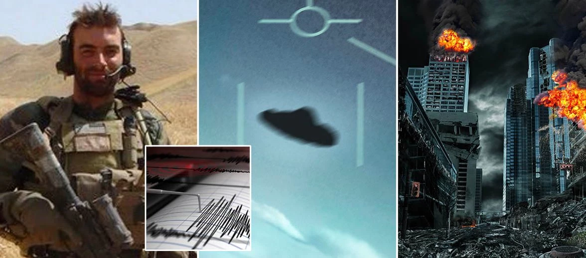 Nick Karnaze, cựu quân nhân Thủy quân Lục chiến Mỹ cho biết nhìn thấy nhiều UFO ở các vùng động đất.