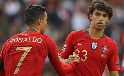 Joao Felix được xem là truyền nhân của Ronaldo ở ĐT Bồ Đào Nha. Ảnh: REX.