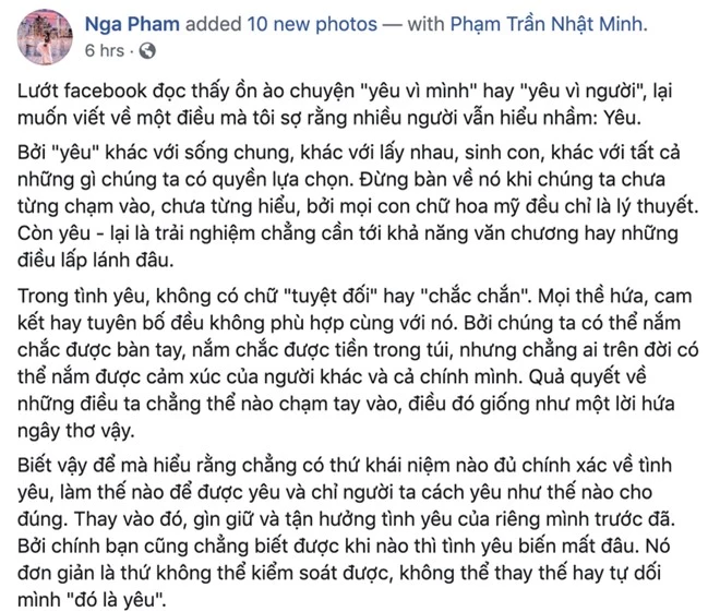 Mina Phạm bị phát hiện dùng status của hoa hậu Thu Hoài không ghi nguồn, đại gia Minh Nhựa phải vào chữa cháy giúp vợ - Ảnh 2.