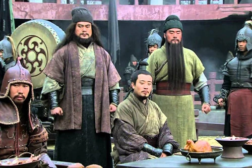 Tạo hình ba anh em Lưu, Quan Trương trên phim.
