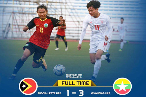 CLIP: U22 Myanmar ‘đè bẹp’ U22 Đông Timor, giành vị trí nhất bảng A