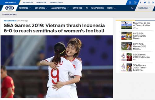 Báo châu Á ngợi khen thành tích của tuyển nữ Việt Nam