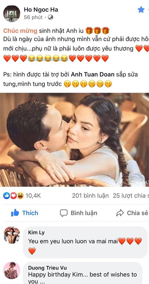 Phản ứng của Kim Lý khi Hồ Ngọc Hà muốn được hôn-1