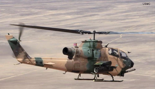 Trực thăng vũ trang AH-1 Cobra của Không quân Hoàng gia Jordan. Ảnh: USMC.