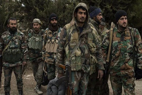 Các binh sĩ thuộc quân đội Syria. (Ảnh: AMN)