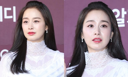 Nhan sắc nữ thần của Kim Tae Hee trong lần đầu xuất hiện sau khi sinh con thứ 2