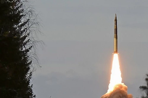 Một vụ phóng thử tên lửa đạn đạo liên lục địa RS-24 Yars của Nga. Ảnh: TASS.