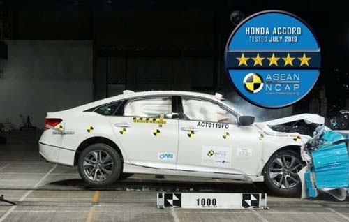 Honda Accord đạt chứng nhận an toàn 5 sao ASEAN NCAP