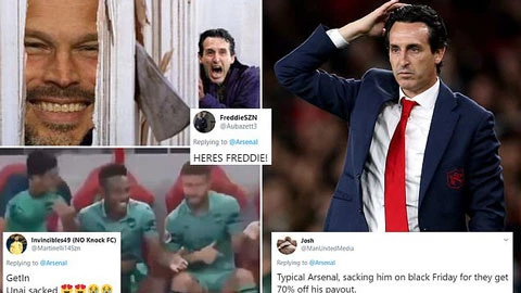 Fan Arsenal 'quẩy' tưng bừng sau khi Emery bị sa thải