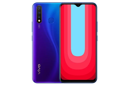 Vivo U20 sở hữu thiết kế với vỏ ngoài được làm từ nhựa giả kính. Máy có kích thước 162,15x76,47x8,89 mm, trọng lượng 193g. 