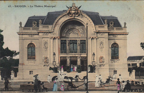 Bất ngờ loạt ảnh trăm tuổi về Nhà hát lớn Sài Gòn