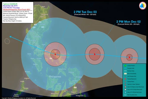 (Ảnh: WeatherPH)