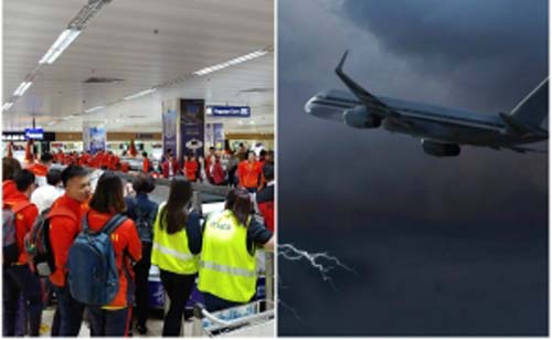 Máy bay chở Đoàn TTVN gặp sự cố 'thót tim' tại Philippines