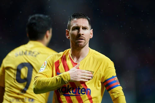 Messi là tác giả của bàn thắng duy nhất trong trận đấu. Ảnh: Getty.
