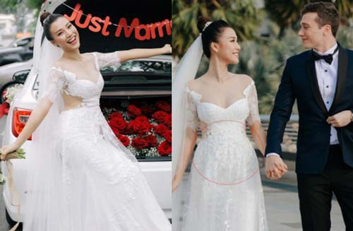 Hoàng Oanh bị soi lộ vòng 2 lớn bất thường, rộ nghi vấn đã mang thai với chồng Tây cực phẩm