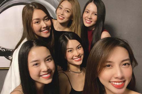 Hội bạn thân Vbiz tập hợp toàn những "nàng hậu" nhí nhố, đọ sắc bất phân thắng bại trong một khung ảnh