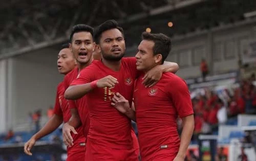 U22 Indonesia sáng cửa đi tiếp sau chiến thắng trước U22 Brunei. Ảnh: Bolasport.