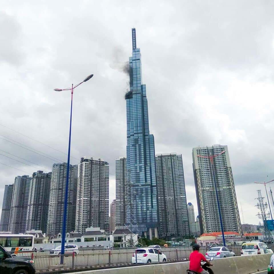 Cháy tại tầng 64 tòa nhà Landmark 81 thuộc Vinhomes Central Park