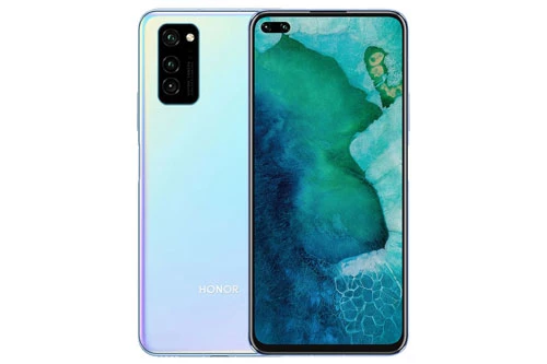 Honor V30 Pro sở hữu thiết kế với khung viền bằng kim loại, 2 bề mặt phủ kính cường lực. Máy có số đo 162,7x75,8x8,8 mm, cân nặng 206 g.