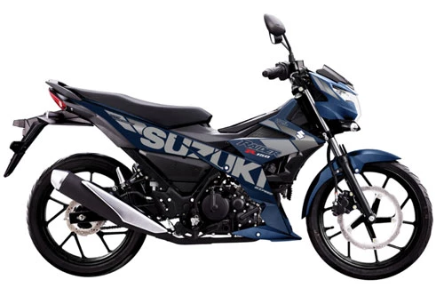 Suzuki Raider 2020 màu xanh nhám. 