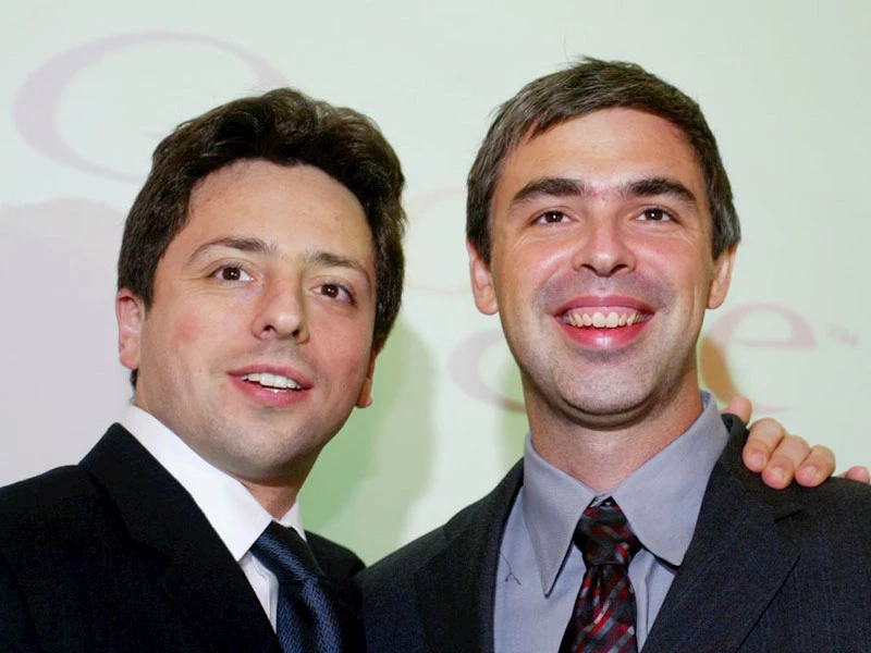 Sergey Brin (trái) và Larry Page. Ảnh: Internet