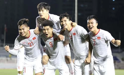 U22 Việt Nam toàn thắng tại SEA Games 30. Ảnh: VFF.