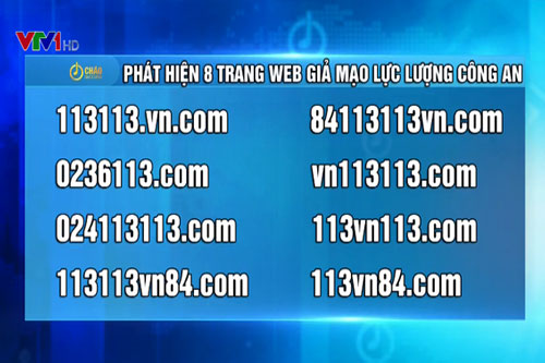 Phát hiện 8 trang web giả mạo lực lượng công an