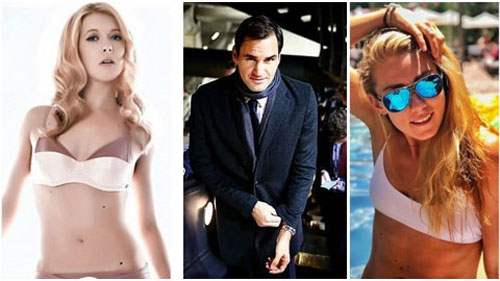 Người đẹp tóc vàng đồng cảm với Federer chuyện tế nhị