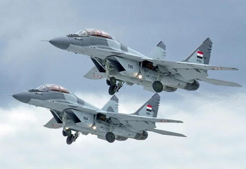 Biên đội máy bay chiến đấu MiG-29M của Không quân Ai Cập. Ảnh: RIA Novosti.