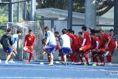 SEA Games 30: U22 Việt Nam tích cực tập luyện chuẩn bị cho trận bán kết
