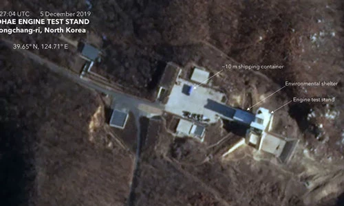 Ảnh chụp vệ tinh cho thấy hoạt động mới tại bãi thử Sohae của Triều Tiên. (Ảnh: Planet Labs)
