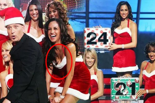 Meghan Markle bị lôi ảnh quá khứ hở vòng 1, mặc váy siêu ngắn khiến ai nhìn cũng phải đỏ mặt