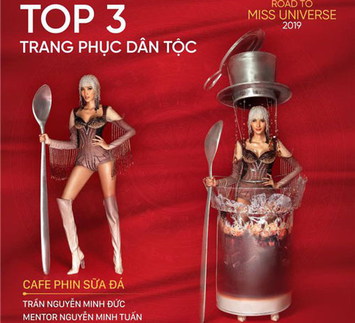 Hoàng Thuỳ trình diễn “Café phin sữa đá”, vươn lên Top 10 Missosology
