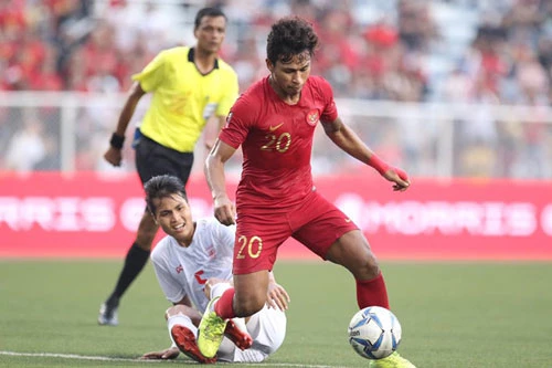 U22 Indonesia đã thi đấu lấn lướt hơn U22 Myanmar.