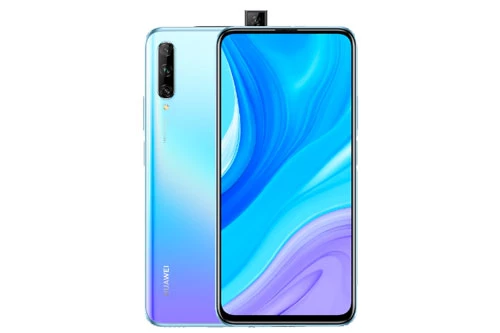 Huawei Y9s sở hữu thiết kế với vỏ ngoài bằng nhựa giả kính. Máy có kích thước 163,1x77,2x8,8 mm, cân nặng 206 g. 