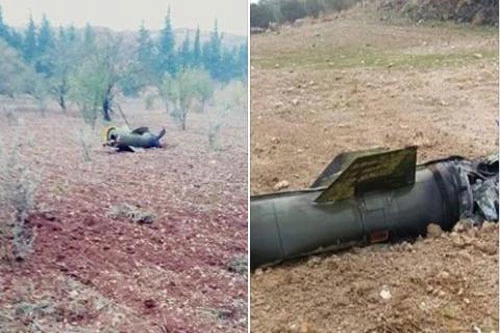 Phần thân của tên lửa Tochka được tìm thấy tại Idlib.