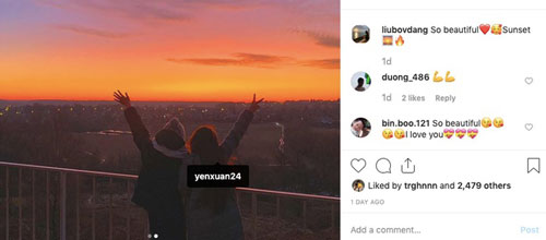 Yến Xuân sang Nga khoe ảnh Check -in cùng em gái Lâm Tây