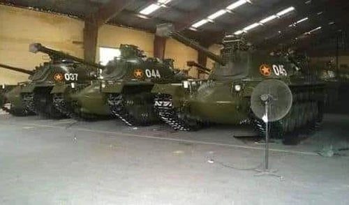 Xe tăng M48 Patton của Việt Nam trong tình trạng niêm cất bảo quản