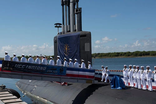 Đây là giá trị hợp đồng đóng mới tàu ngầm trị giá cao nhất trong lịch sử của Hải quân Mỹ. Sở dĩ giá thành của các tàu ngầm lớp Virginia đắt tới như vậy là do các tàu ngầm này đều được đóng theo phiên bản Block V - phiên bản cao cấp nhất của dòng tàu ngầm tấn công Virginia. Nguồn ảnh: BI.