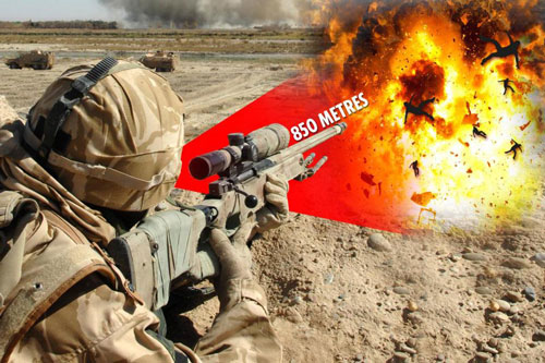 Lính bắn tỉa Anh tiêu diệt 6 tên khủng bố chỉ bằng 1 viên đạn