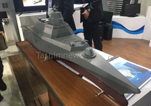 Đầu tháng 12, truyền thông Iran đã khiến phương Tây phải kinh ngạc khi công bố mô hình một khu trục hạm ba thân trong tương lai của nước này. Nguồn ảnh: QQ.