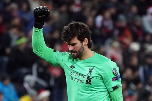 Thủ môn: Alisson Becker (Liverpool).