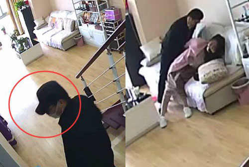 Thấy vợ đang trông tiệm spa thì bị tên cướp khống chế, người chồng "giải cứu" từ xa chỉ bằng một câu nói nhanh trí