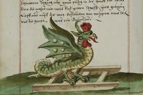 Truyền thuyết về quái thú đầu gà, thân rắn