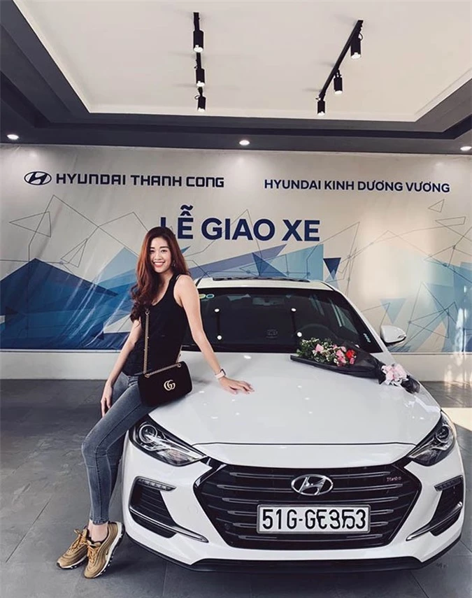 Hoa hậu Hoàn vũ Việt Nam 2019 Khánh Vân thích dùng xe Hyundai ảnh 2