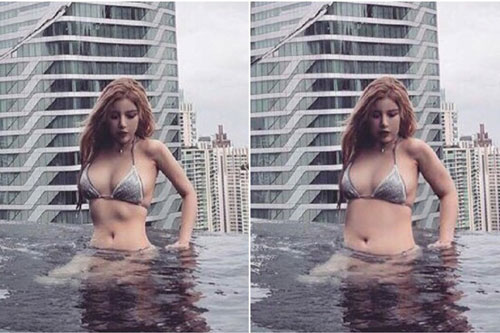 Chỉnh ảnh lố quá đà còn mạnh miệng phủ nhận, hot girl bị "cao thủ photoshop" khôi phục lại hình gốc khiến dân mạng choáng váng
