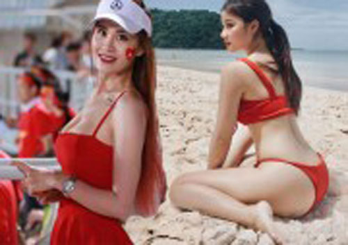 Phong cách của 4 fan nổi như cồn nhờ cổ vũ tuyển Việt Nam